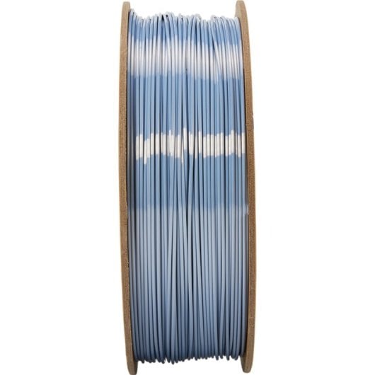 Filamento PLA Polymaker PolyLite Silk Gris Plateado 1,75 mm Sedoso Fácil Impresión