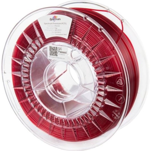 Filamento PCTG Spectrum 80738 Rosso 1,75 mm Alta Resistenza Idrorepellente