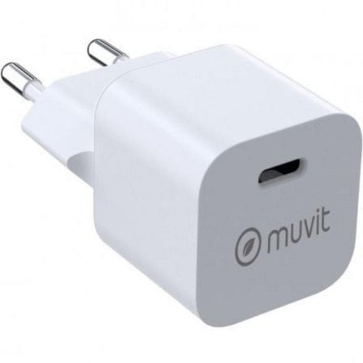Cargador de pared Muvit SN-TC201JD1E020A USB-C 20W bioresina compacto PD
