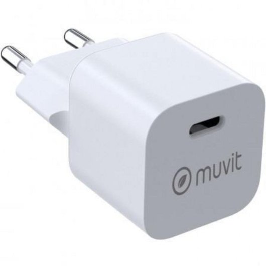 Carregador de parede Muvit SN-TC201JD1E020A USB-C 20W bioresina compacto PD