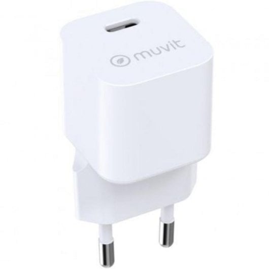 Cargador de pared Muvit SN-TC201JD1E020A USB-C 20W bioresina compacto PD