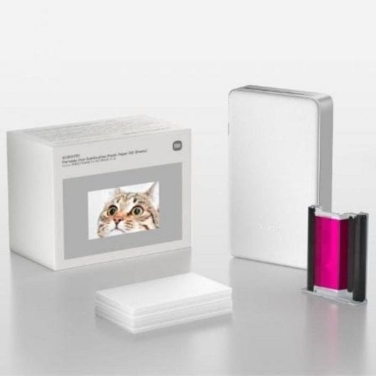 Papel fotográfico Xiaomi Portable Sublimación 5 x 7,6 cm 50 hojas