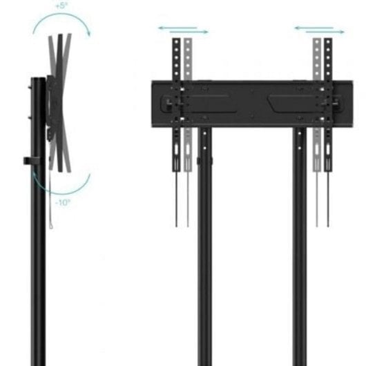 Supporto TV TooQ KEFRÉN FS1150M-B 37-70 pollici con ruote, inclinabile, nero