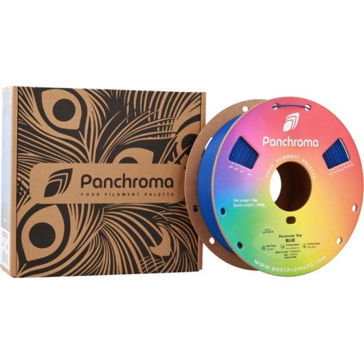 Filamento PLA Polymaker Panchroma CA19005 Azul 1,75 mm Alta Velocidad Fácil Impresión