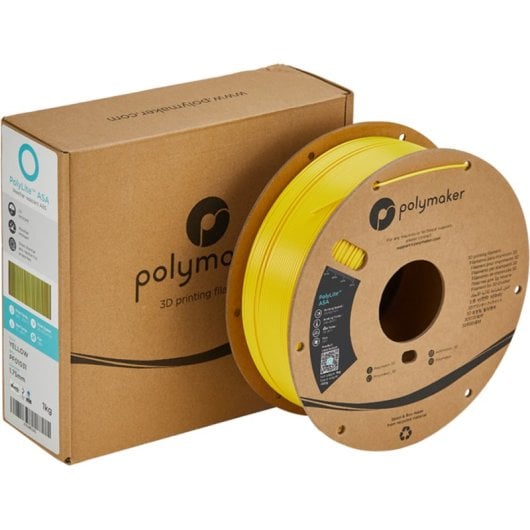 Filamento ASA Polymaker PF01031 Amarelo 1,75 mm Resistência UV Alta Temperatura