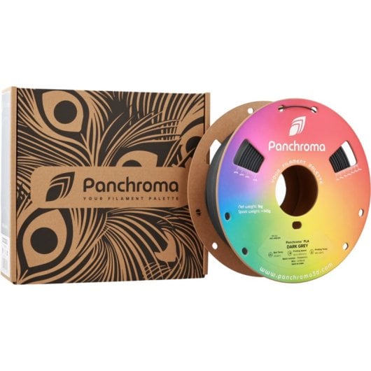 Filamento PLA Polymaker Panchroma Basic Gris Plateado Alta Velocidad 1,75 mm Detalle profesional