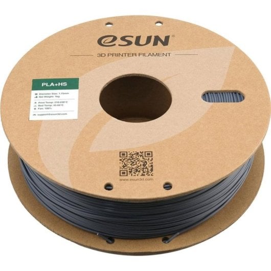Filamento PLA eSUN PLA-HS Gris Plateado 1,75 mm Alta Velocidad Detalle