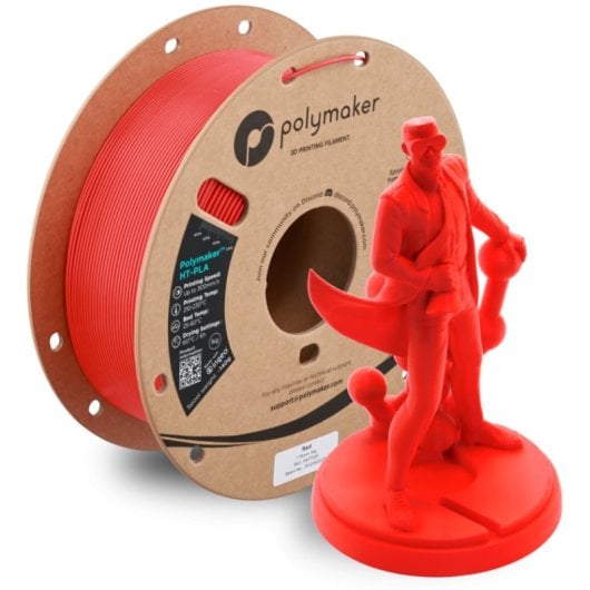 Filament PLA-HT Polymaker PA17005 Rouge 1,75 mm Haute Stabilité Thermique