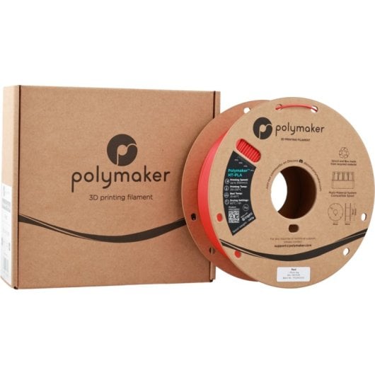 Filament PLA-HT Polymaker PA17005 Rouge 1,75 mm Haute Stabilité Thermique