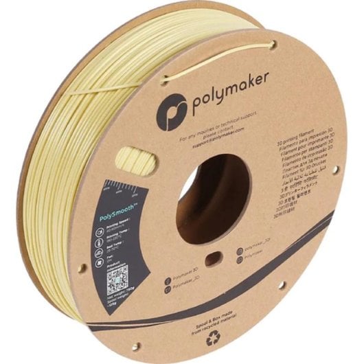 Filament PVB Polymaker PolySmooth PJ01012 Beige 1,75 mm Glänzende Oberfläche