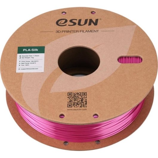 Filamento PLA eSUN PLA-Silk Violeta 1,75 mm Textura Sedosa Fácil Impresión