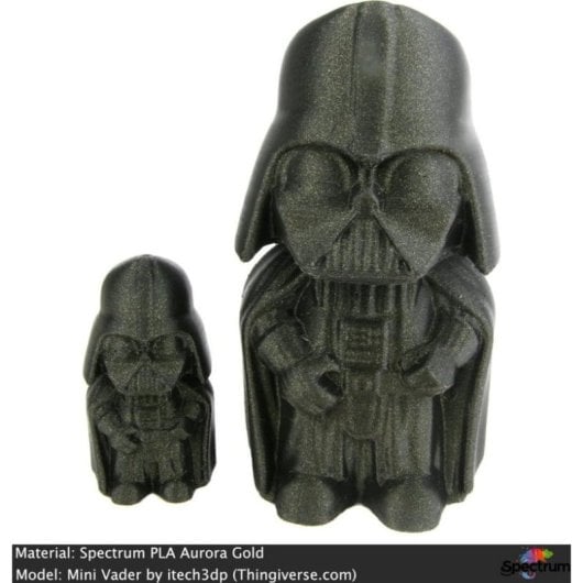 Filament PLA Spectrum 80165 Or Glitter 1,75 mm Effet Brillant Haute Résistance