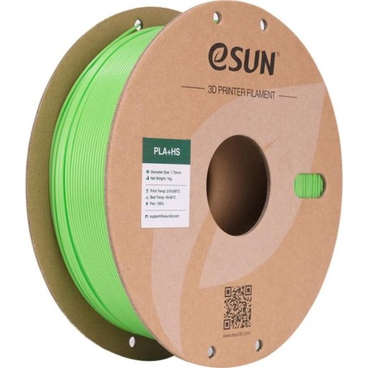Filamento PLA eSUN PLA+HS175O-V1P1 Verde 1,75 mm Alta Velocidade Uniforme