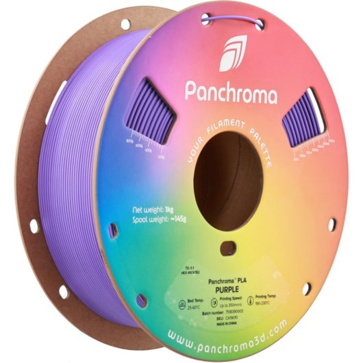 Filamento PLA Polymaker Panchroma CA19010 Violeta 1,75 mm Alta Velocidad