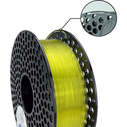 Filamento PETG AzureFilm FG171-1021T Trasparente Giallo 1,75 mm Alta Resistenza