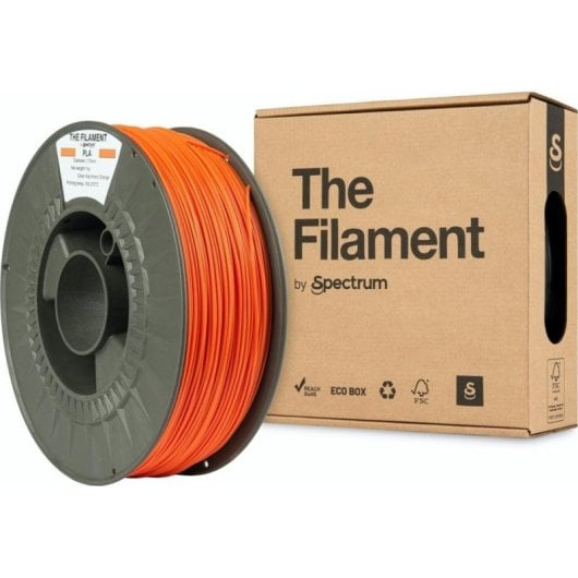 Filament PLA The Filament TF-24012 Orange 1,75 mm Recycelte Spule Einfacher Druck