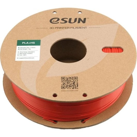 Filamento PLA eSUN PLA+HS175R1P1 Rosso 1,75 mm Alta Velocità Dettaglio