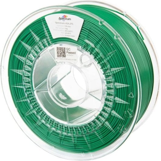 Filamento ASA Spectrum 80532 Verde 1,75 mm Superfície Brilhante UV Fácil Adesão
