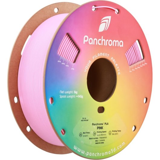 Filamento PLA Polymaker Panchroma CA19009 Rosa 1,75 mm Alta Velocidad Creatividad Fácil Impresión