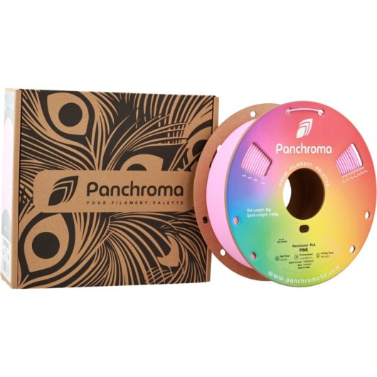 Filamento PLA Polymaker Panchroma CA19009 Rosa 1,75 mm Alta Velocidad Creatividad Fácil Impresión