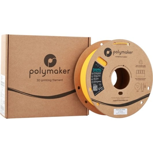 Filament PLA technique Polymaker HT-PLA-GF Jaune 1,75 mm Haute température