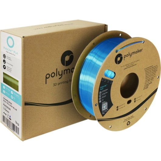Filamento PLA Polymaker PolyLite Dual Silk Multicolor 1,75 mm Acabado Sedoso Fácil Procesado