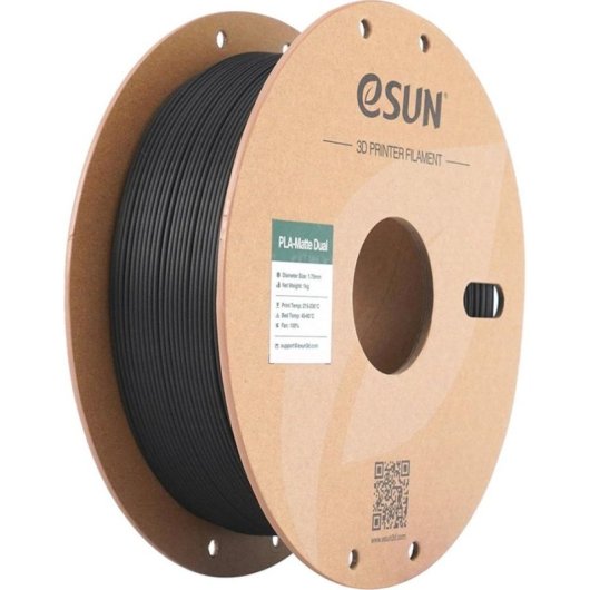 Filament PLA eSUN PLA-Matte Dual PLA-MTD175B-BW1P1 Mehrfarbig 1,75 mm Matt Bicolor