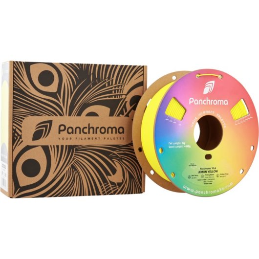 Filamento PLA Polymaker Panchroma Basic Amarillo 1,75 mm Fácil Impresión Alta Velocidad Acabado liso