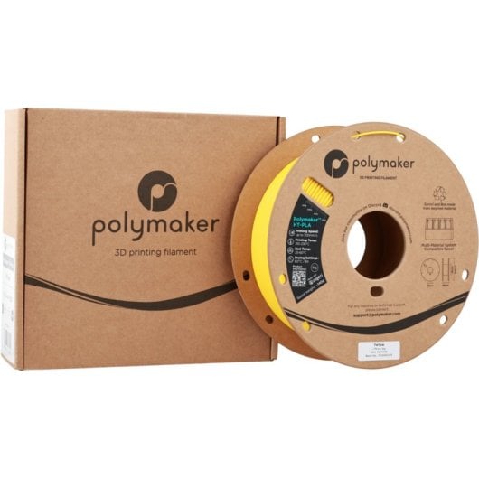 Filament PLA-HT Polymaker PA17008 Jaune 1,75 mm Stabilité Thermique Facile Impression