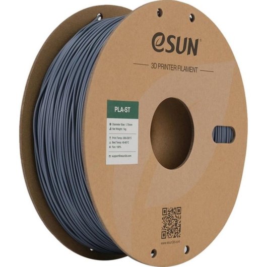 Filamento PLA eSUN PLA-ST PLA-ST175H1P1 Cinzento/Prateado 1,75 mm Alta Resistência