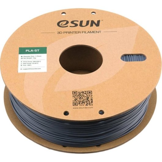 Filamento PLA eSUN PLA-ST PLA-ST175H1P1 Cinzento/Prateado 1,75 mm Alta Resistência