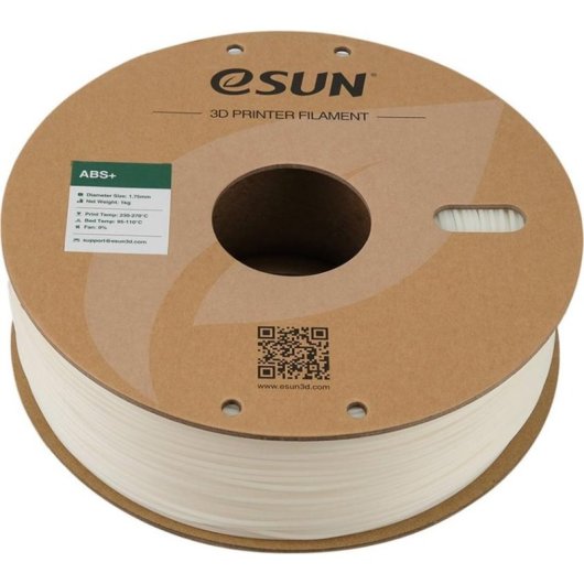 Filamento ABS+ eSUN ABS+175W1P1 Bianco 1,75 mm Alta Resistenza Facile Stampa