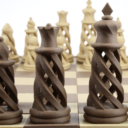 Filamento Madeira Fiberlogy WOOD-NATUR-175-075 Natural 1,75 mm Fácil Pós-processamento