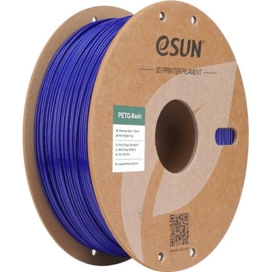 Filamento PETG eSUN PETG-Basic175U1P1 Blu 1,75 mm Alta Resistenza Superficie Lucida
