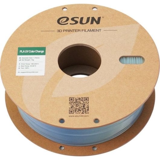 Filamento PLA eSUN PLA-UV Color Change Blu 1,75 mm Fotocromatico Facile Stampa