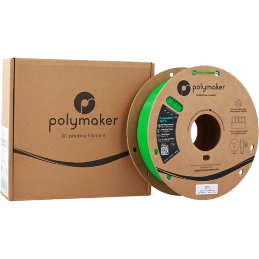 Filamento PETG Polymaker PB05011 Verde 1,75 mm Alta Velocidad Profesional