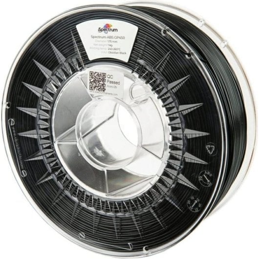 Filamento ABS Spectrum GP450 Negro 80348 1,75 mm Alta Resistencia Fácil Soporte