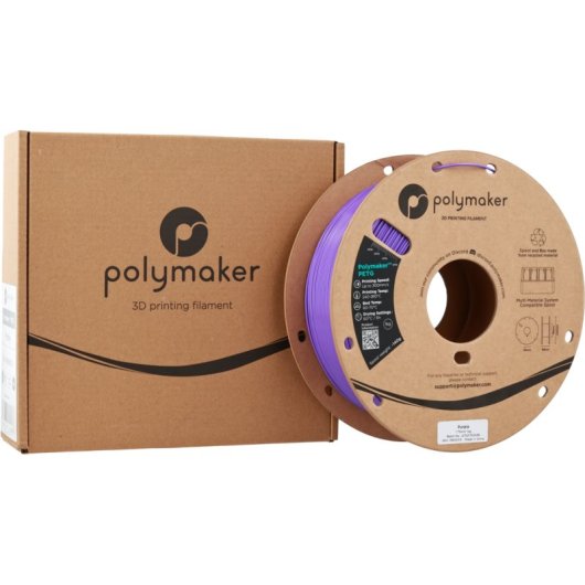 Filamento PETG Polymaker PB05013 Violeta 1,75 mm Alta Velocidad Exterior