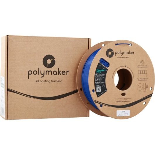 Filamento PETG Polymaker PB05006 Azul 1,75 mm Alta Velocidad y Resistente UV
