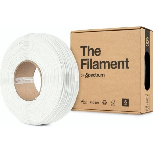 Filamento PLA The Filament TF-24071 Blanco Refill 1,75 mm Alta Velocidad