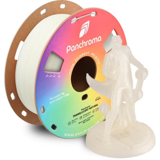 Filamento PLA Polymaker Panchroma Translucent Natural 1,75 mm Effetto Traslucido