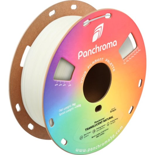 Filamento PLA Polymaker Panchroma Translucent Natural 1,75 mm Effetto Traslucido