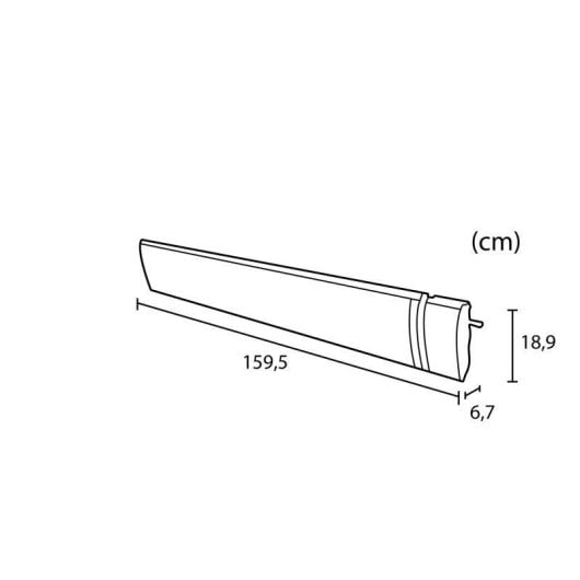 Chauffage Mural MPC CORDOBA-2400W-APPTUYA 2400W Wifi IPX4