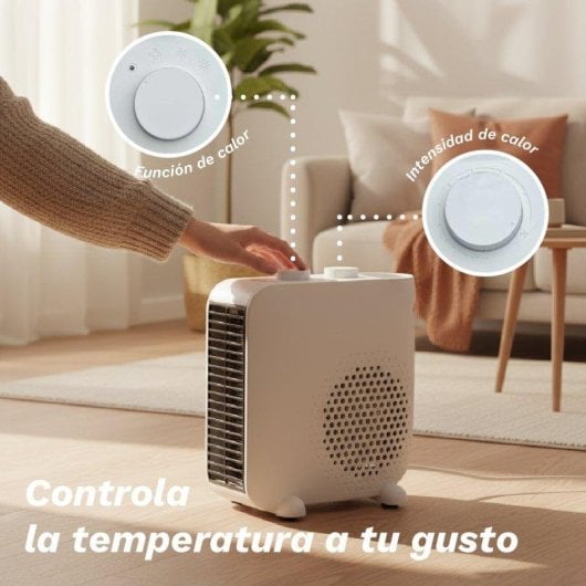 Calefactor Termoventilador Grunkel Cf-2000dual 2000W Termostato Dual Position
