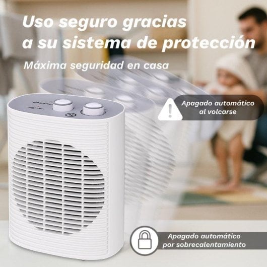 Calefactor Termoventilador Grunkel CF-2000LINE 2000W Protección antivuelco