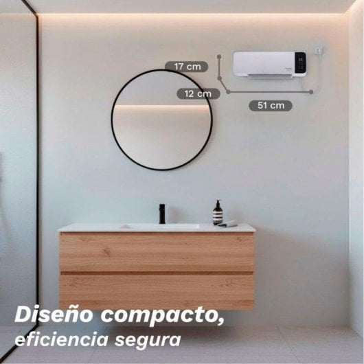 Calefactor de Pared Grunkel CF-2000Wall 2000W Cerámico Silencioso Mando