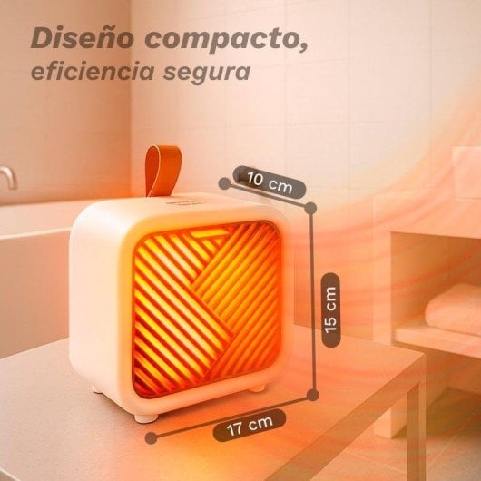 Calefactor Cerámico Grunkel CF-1500CM 1500W Termostato Portátil Seguro