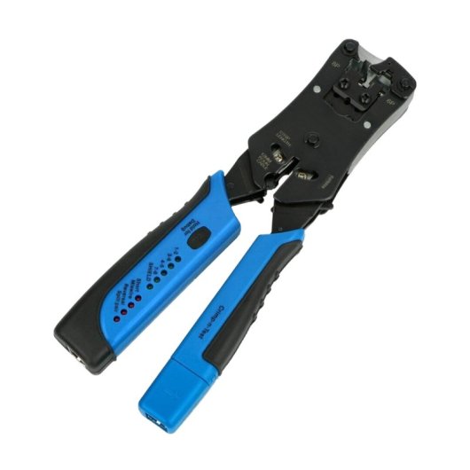 Ferramenta de cravação profissional Phasak para conectores RJ11/12 e RJ45 + testador de rede