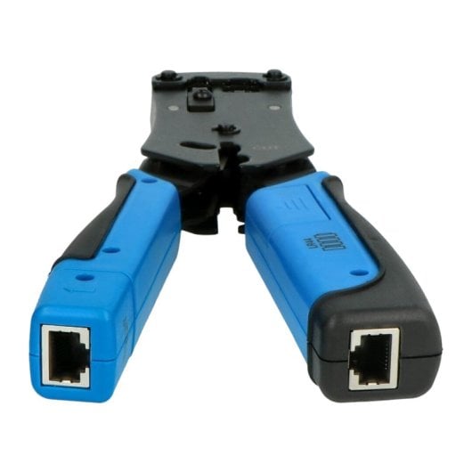 Ferramenta de cravação profissional Phasak para conectores RJ11/12 e RJ45 + testador de rede