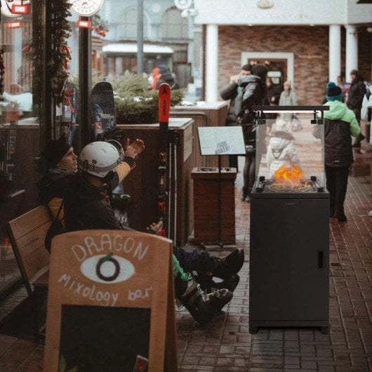 Estufa de Gas de Exterior Infiniton PG-QH13 13 kW Calor Instantáneo Antivuelco